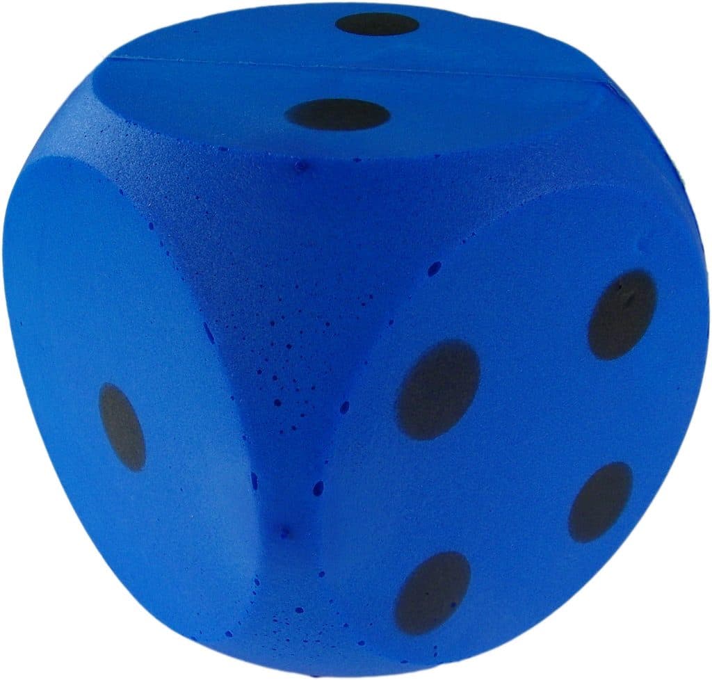 Foam Dice Soft Foam Dice Blue - Paper Plus