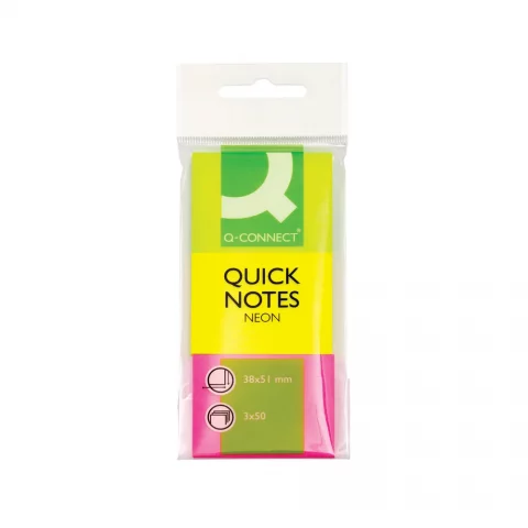 Neon Coloured Sticky Notes - 40x50mm