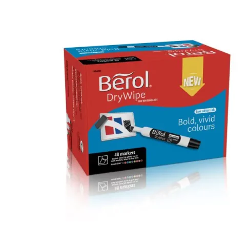Berol Dry Wipe Marker Chisel Tip Classpack Assorted