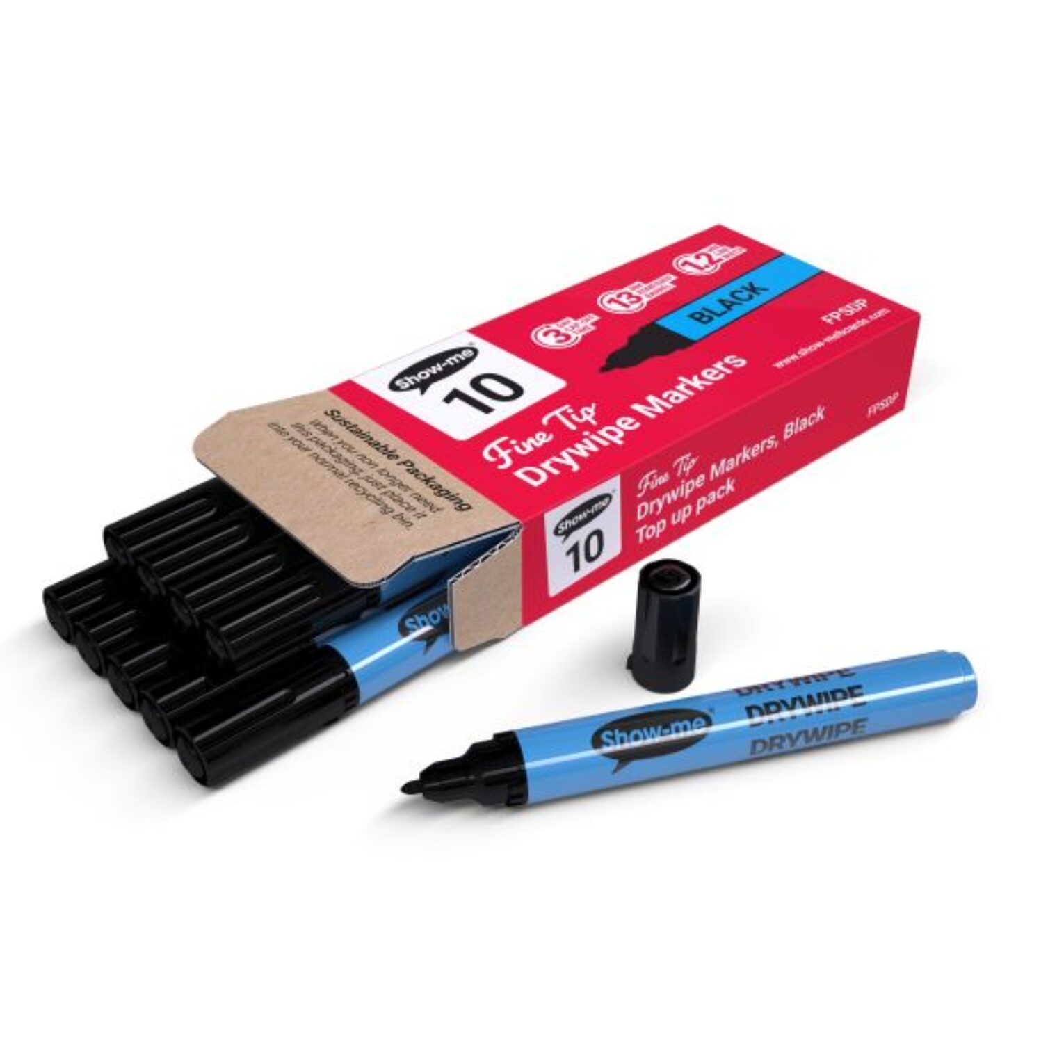 Show-Me Dry Wipe Markers fine tip