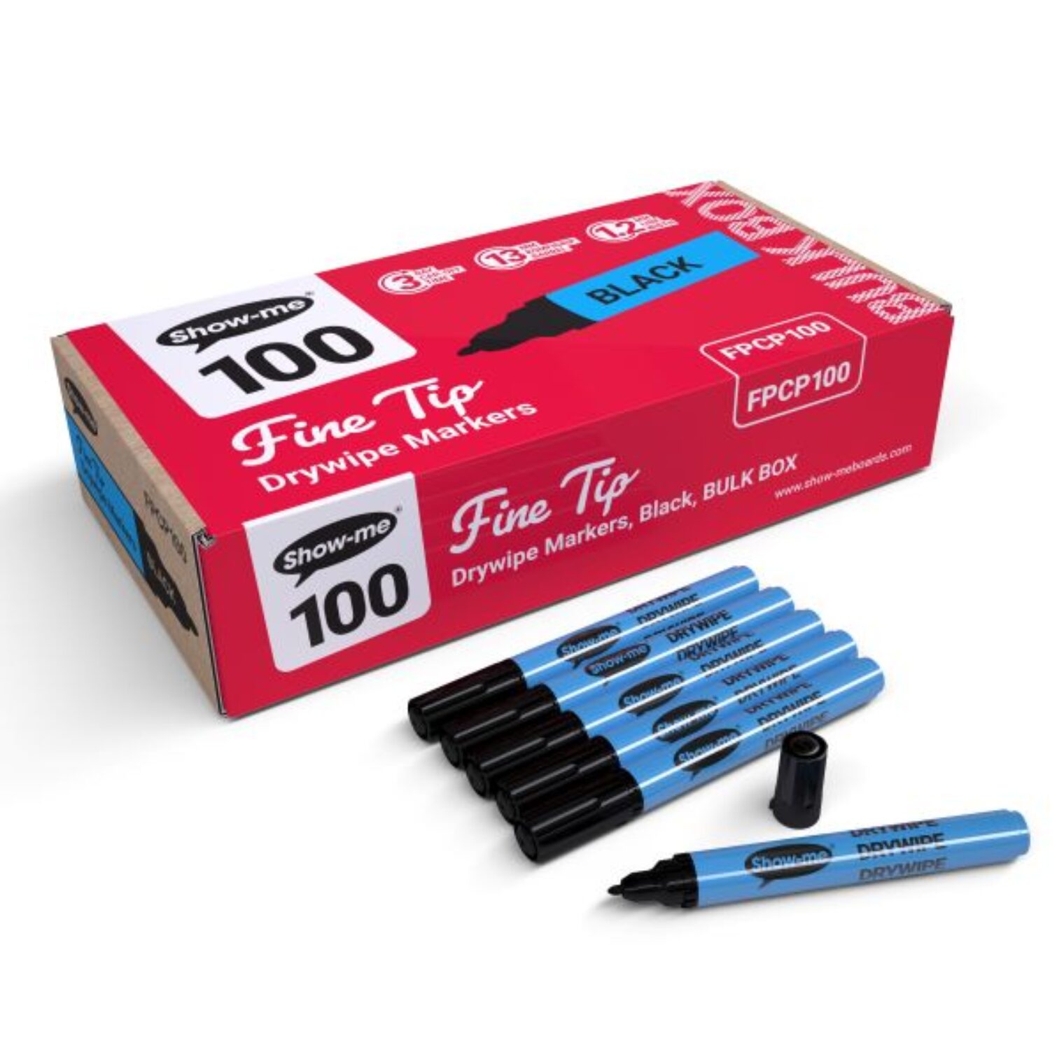 Show-Me Whiteboard Marker Bulk pack of 100