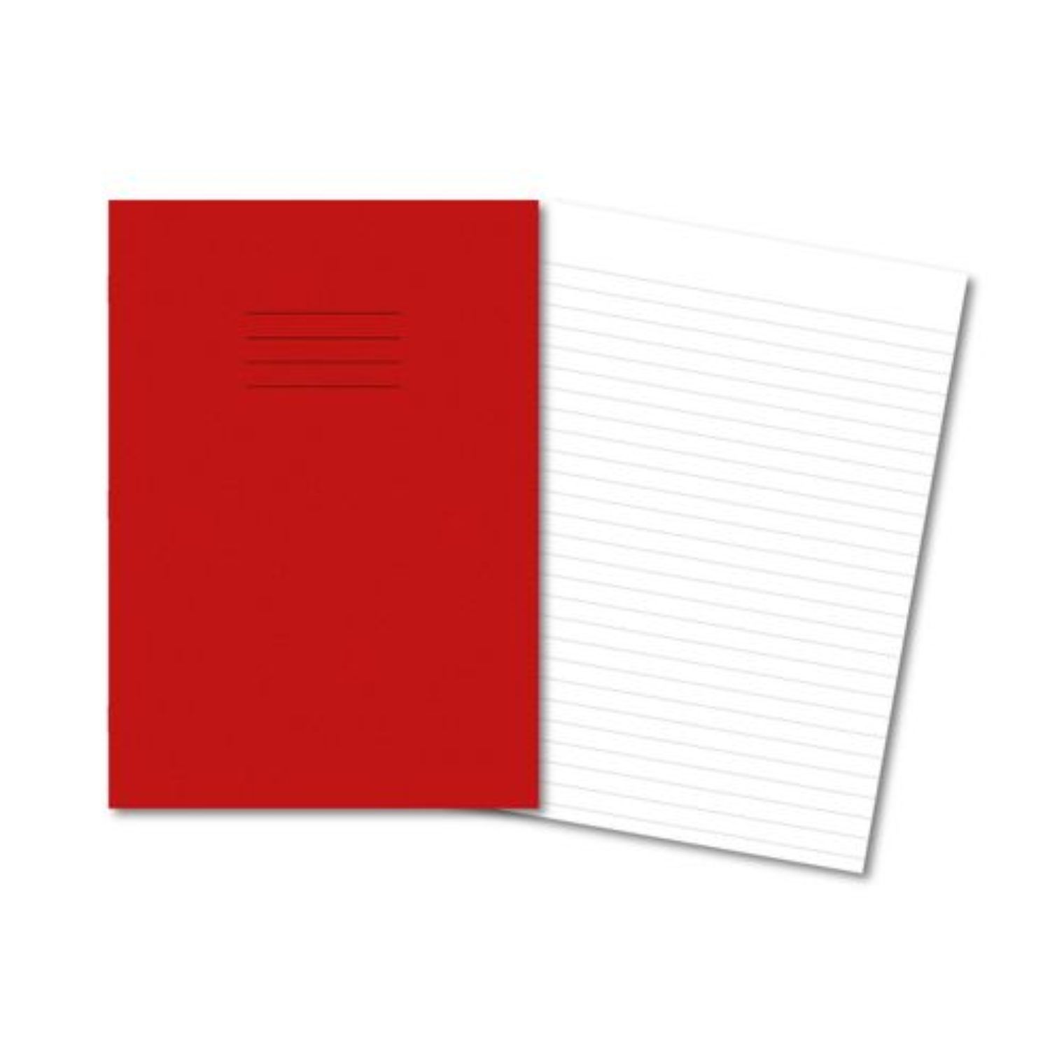 Exercise Book A4 10mm Ruled and Margin Red