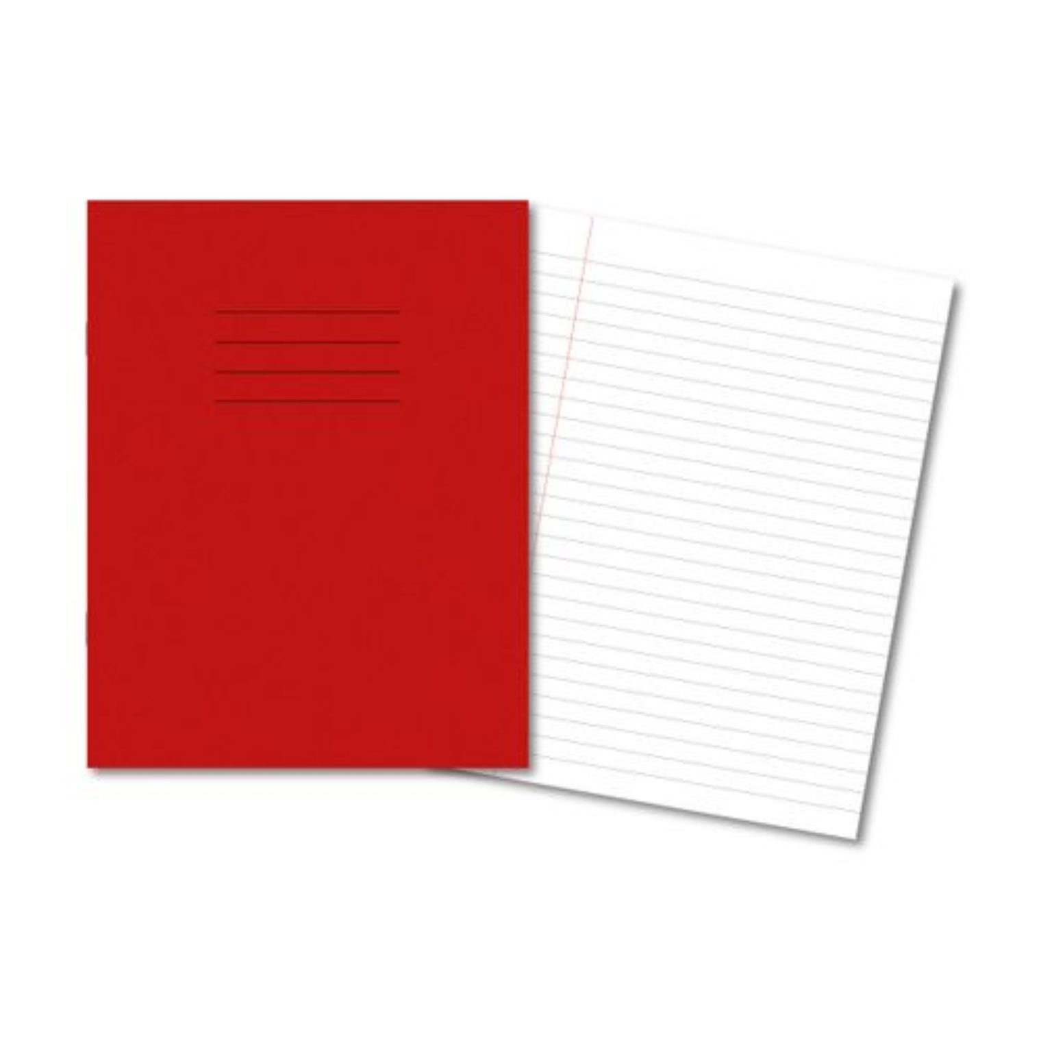 Exercise Book A4 8mm Ruled and Margin Red