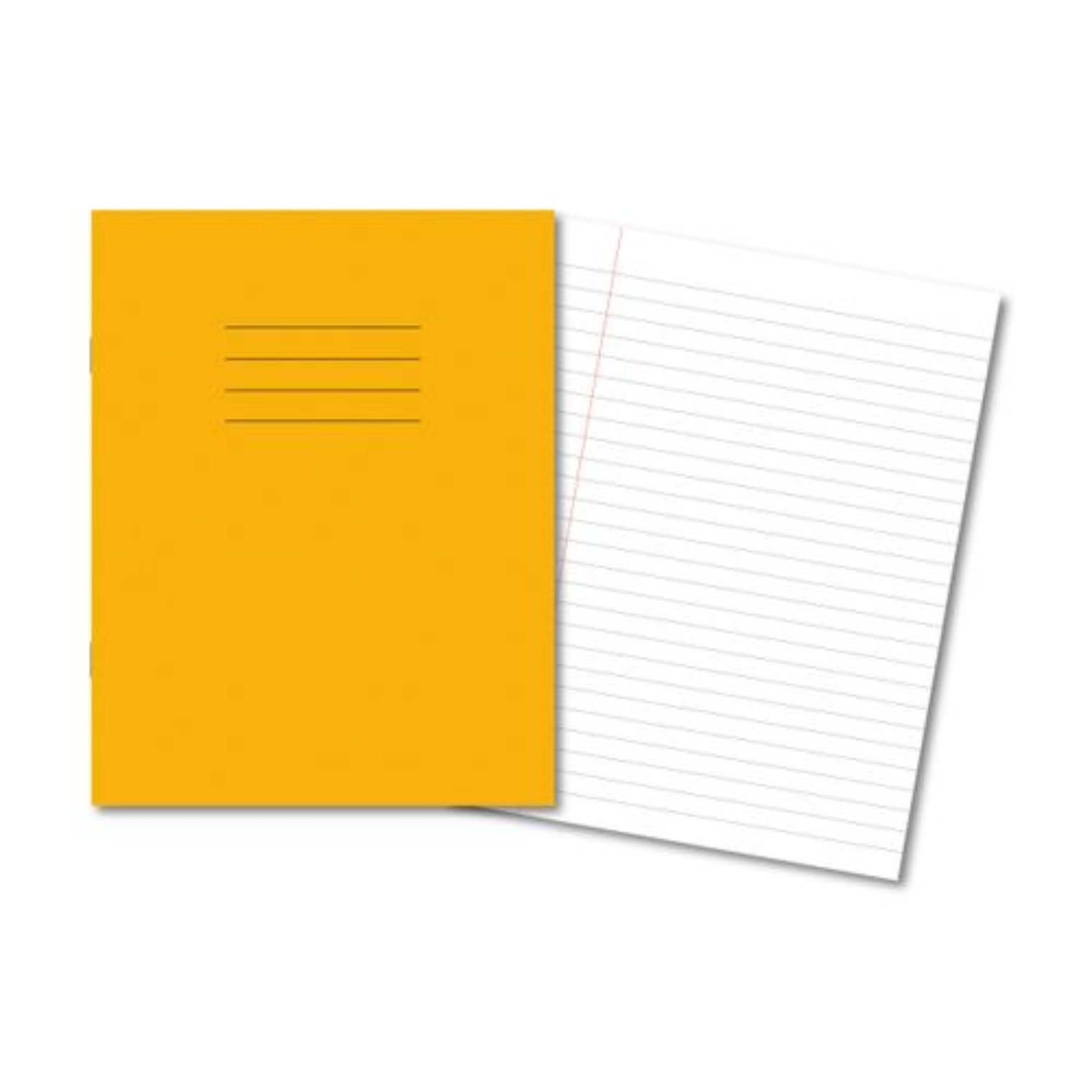 Exercise Book A4 8mm Ruled and Margin Yellow