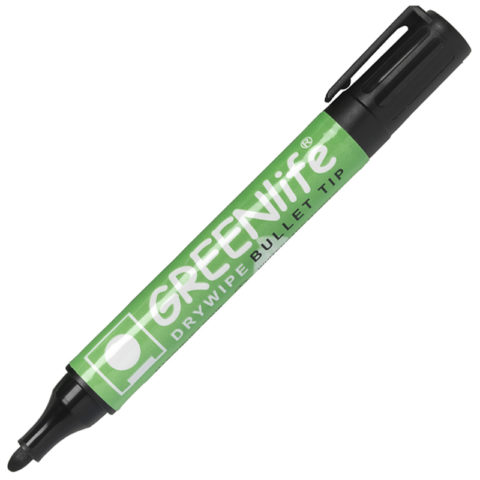 Greenlife Drywipe Bullet Tip Marker Black