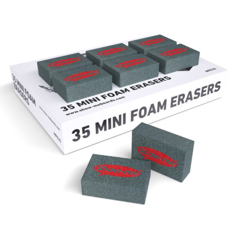 Show-me mini foam erasers