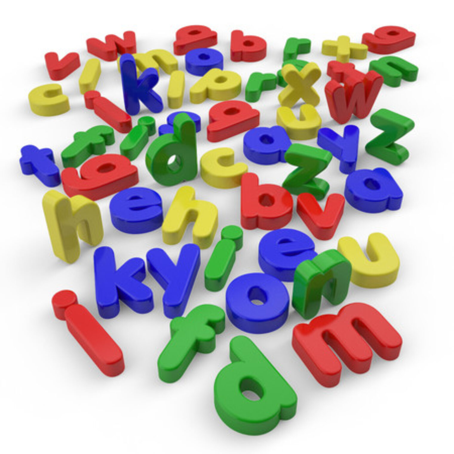 Show-Me Magnetic Lowercase Letters out of box