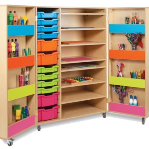 Candy Colours Mobile art storage cupboard
