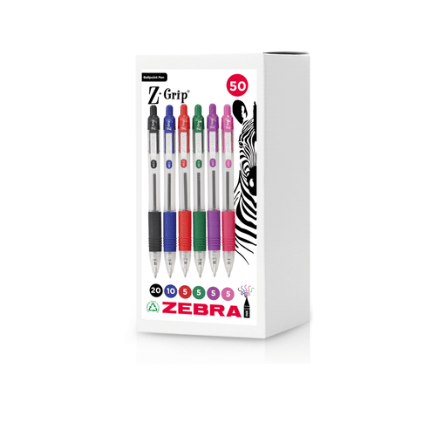 Zebra Z Grip Classpack 50 Colours