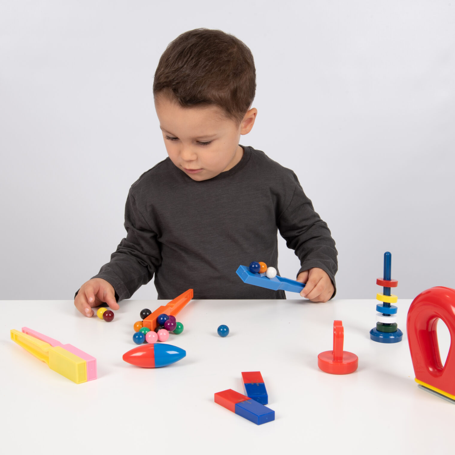First Experiments Magnetism Set with child