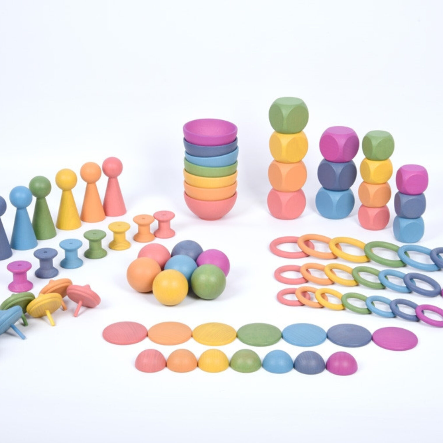 Rainbow Wooden Super Set