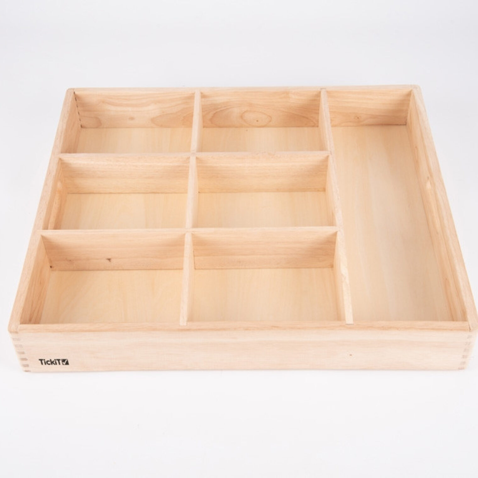 Wooden Sorting Tray 7 sections