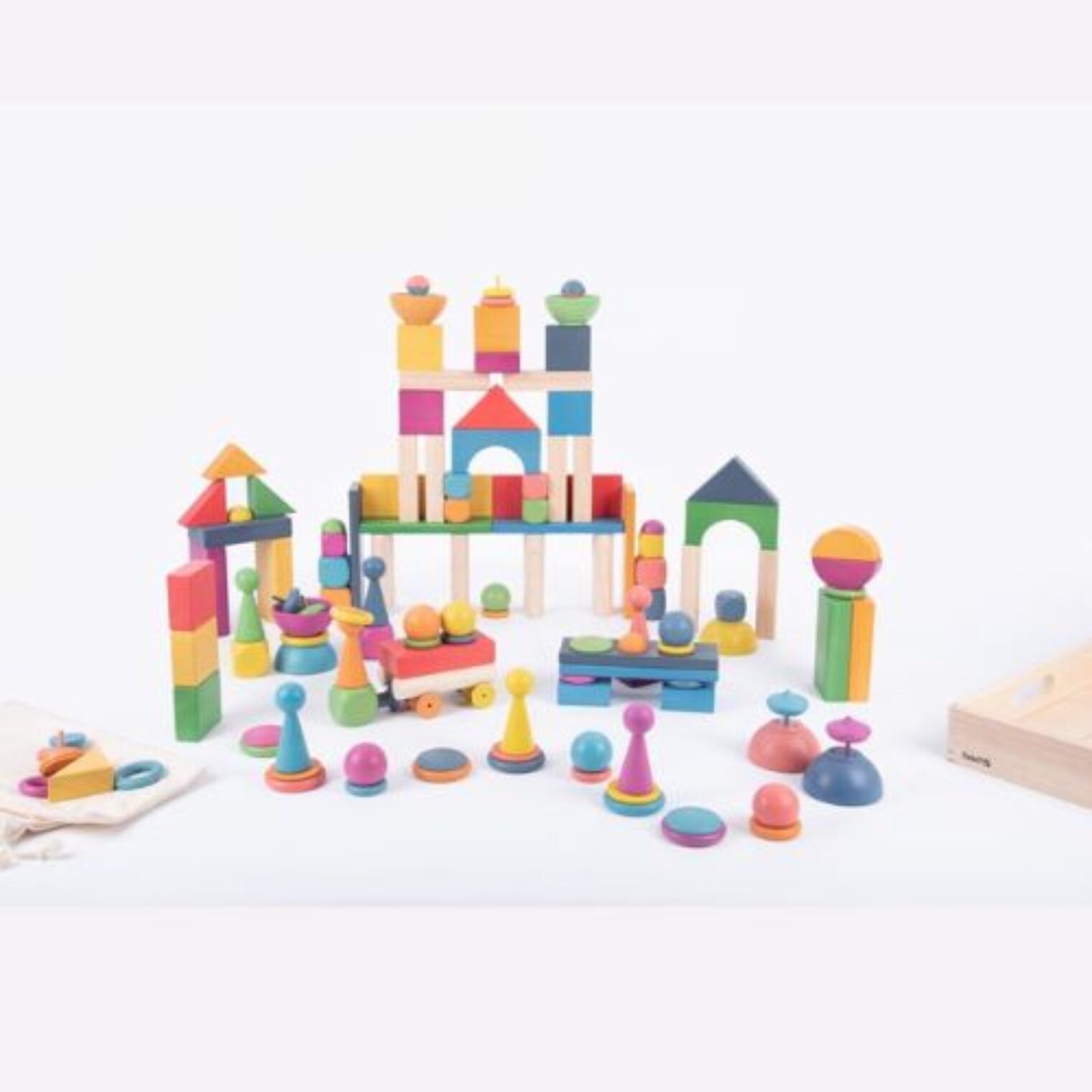 Rainbow Wooden Super Set