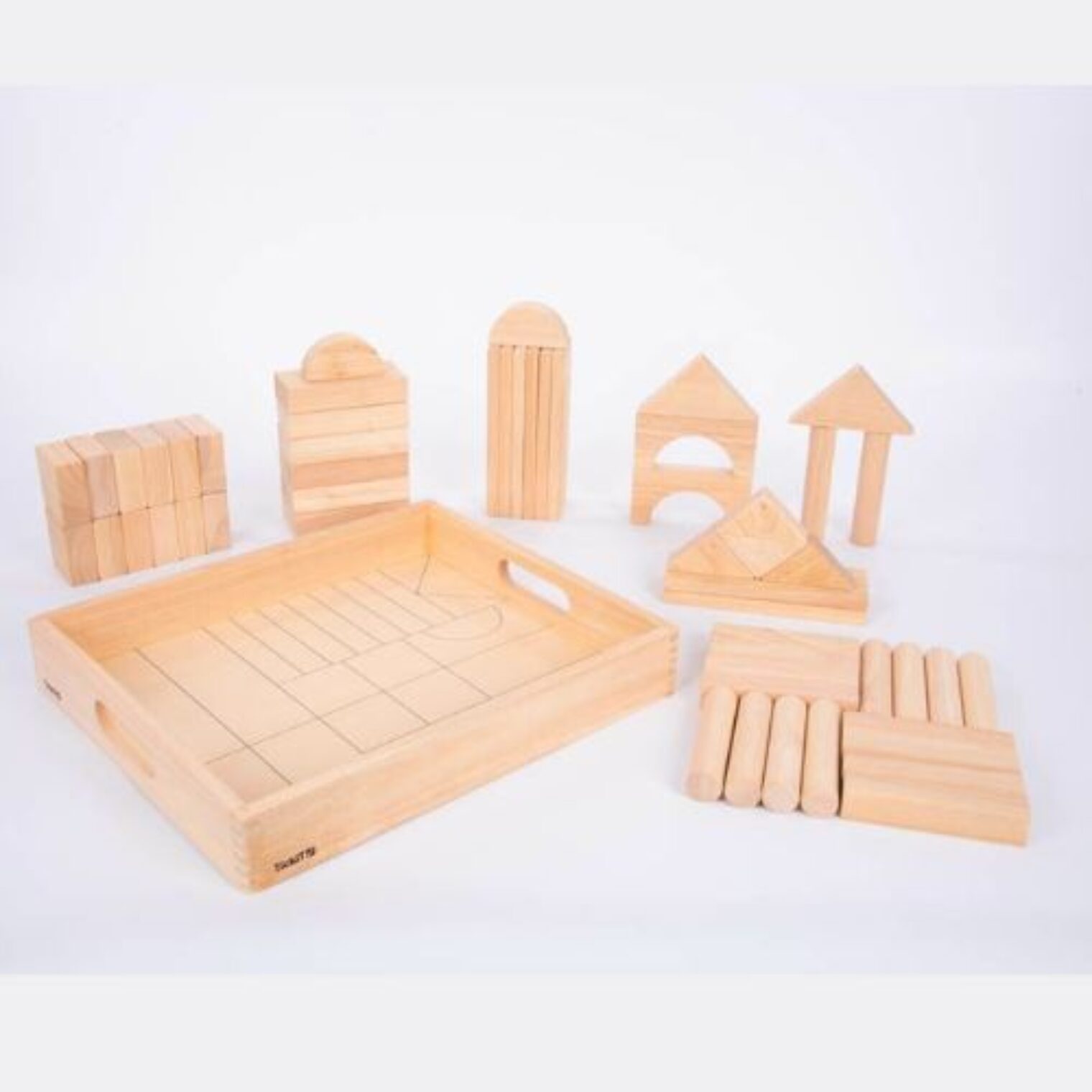 Wooden Jumbo Block Set - Pk54