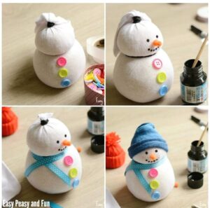 Sock Snowman Christmas Craft