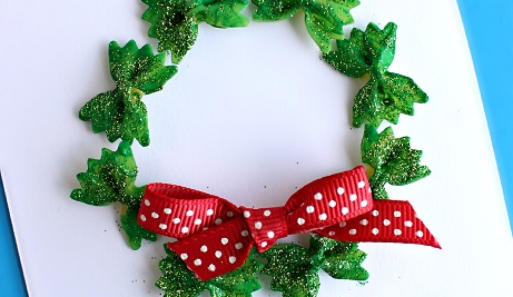 Pasta Wreath Christmas Craft